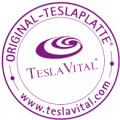 Große Teslaplatte Ø 20 cm - purpur