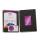 Teslaplatte® Karte purpur - Blume des Lebens in Geschenkbox