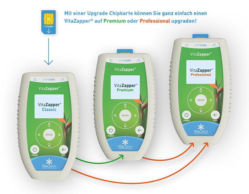 VitaZaper® Classic oder Premium auf Professional Upgraden