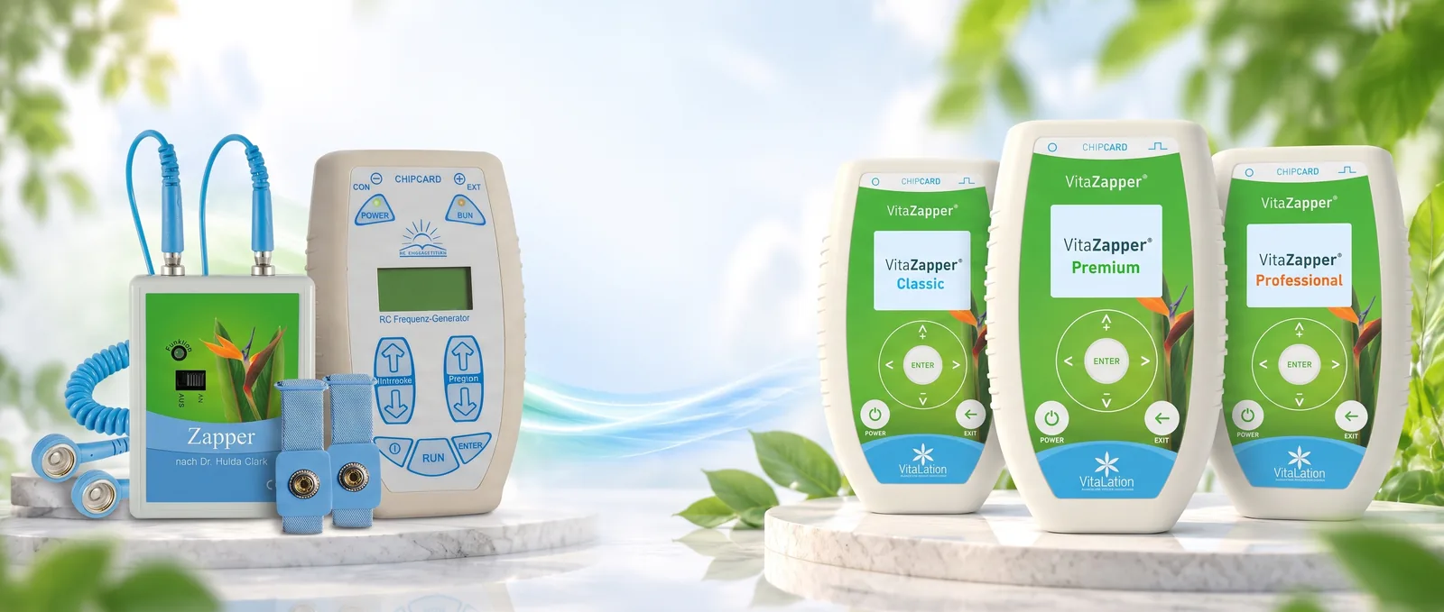 Vom alten Zapper zum neuen VitaZapper® Classic, Premium und Professional